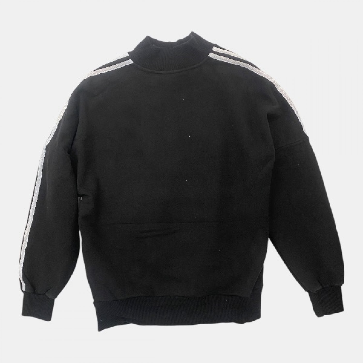 Adidas Originals Ανδρικό Μαύρο Φούτερ 3-Stripes με Ψηλό Λαιμό | Pre Owned